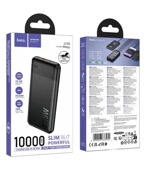 Портативное ЗУ Power Bank Hoco J159 Essence 22.5W+PD20W 10000 mAh Black