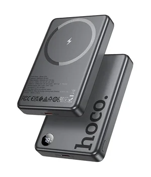 Портативное ЗУ Power Bank Hoco Q34 Clever PD20W с БЗУ 10000 mAh Metal gray