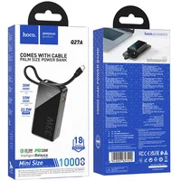 Портативное ЗУ Power Bank Hoco Q27A Jewel 33W 10000 mAh Black