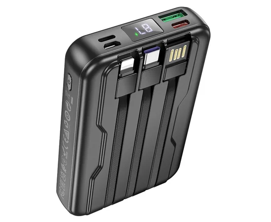 Портативное ЗУ Power Bank Hoco DB59 Guardian 22.5W+PD20W с БЗУ 10000 mAh Black