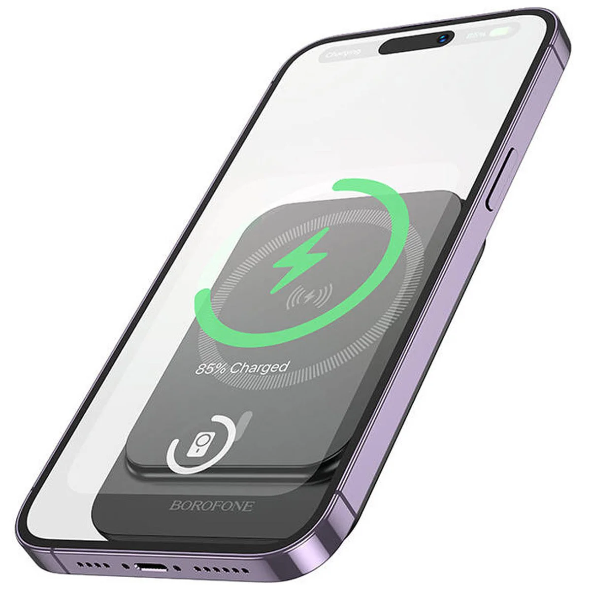 Портативное ЗУ Power Bank BOROFONE BJ63 Nimble PD20W с БЗУ 5000 mAh Black