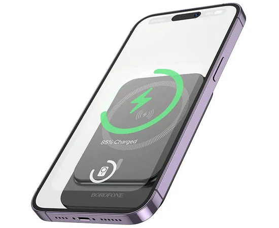 Портативное ЗУ Power Bank BOROFONE BJ63 Nimble PD20W с БЗУ 5000 mAh Black