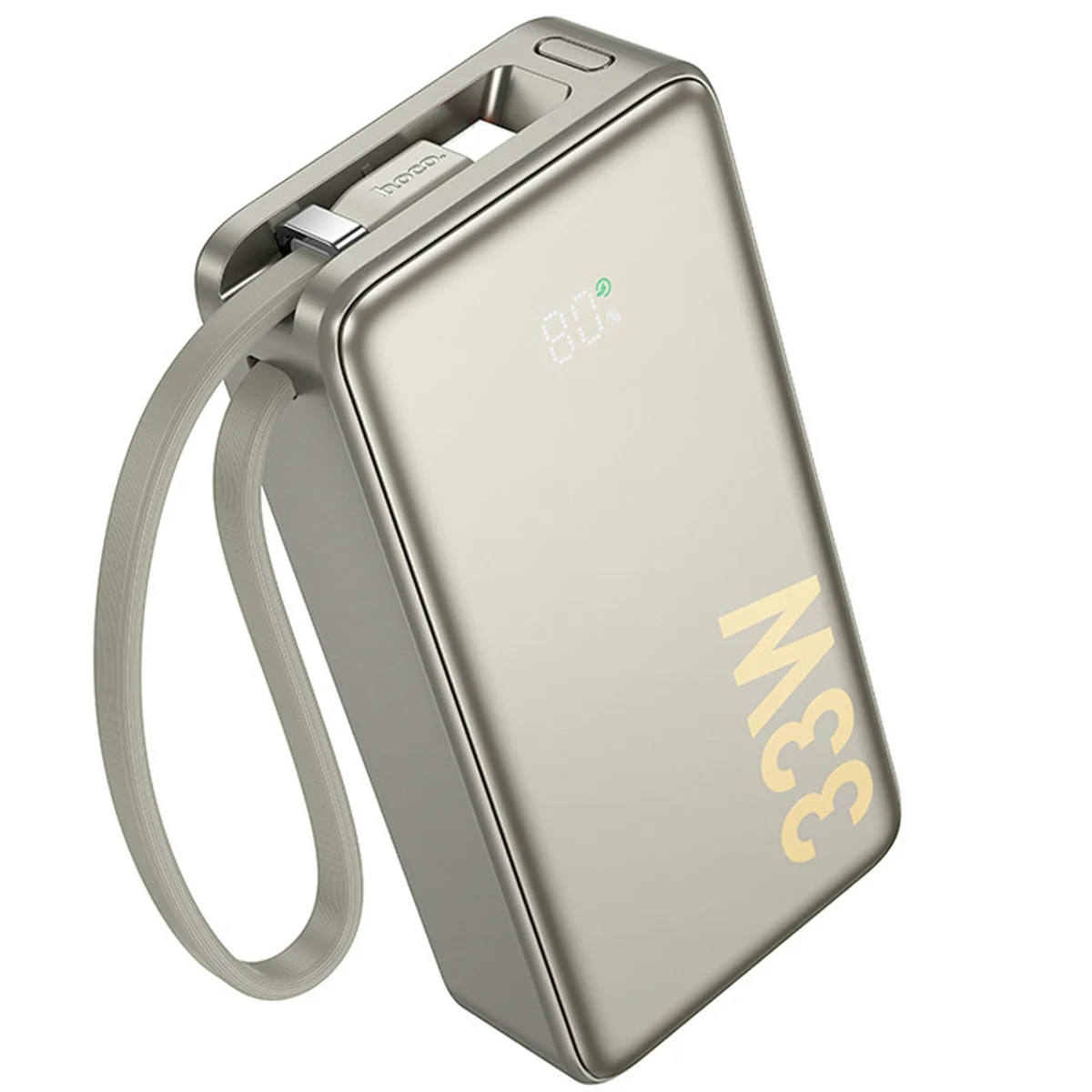 Портативное ЗУ Power Bank Hoco Q27A Jewel 33W 10000 mAh Titanium gold