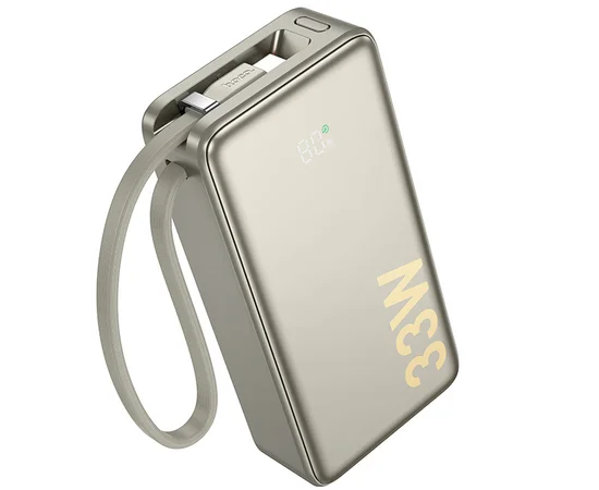 Портативное ЗУ Power Bank Hoco Q27A Jewel 33W 10000 mAh Titanium gold