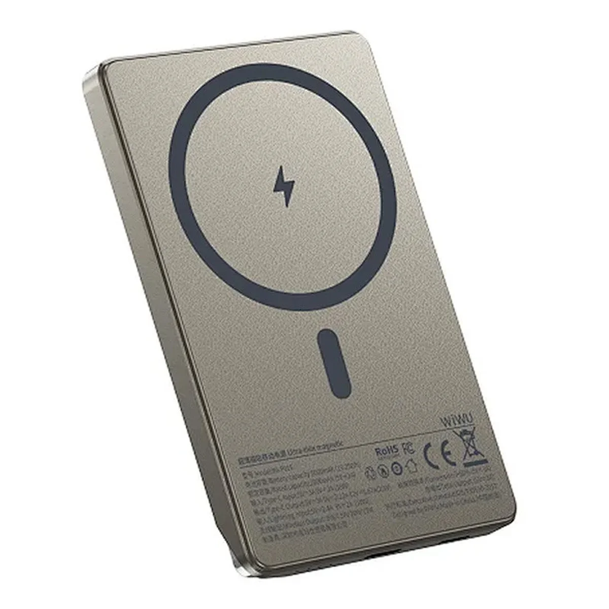 Портативное ЗУ Power Bank WIWU Wi-P019 Ultra-Thin 5000 mAh Titanium Alloy