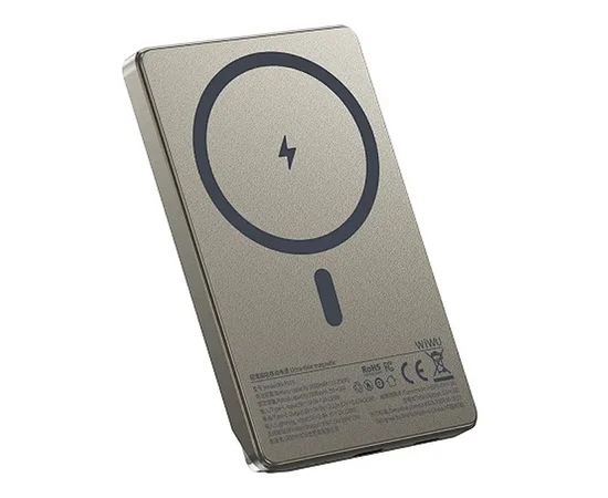 Портативное ЗУ Power Bank WIWU Wi-P019 Ultra-Thin 5000 mAh Titanium Alloy