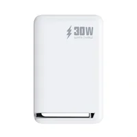 Портативное ЗУ Power Bank WIWU Wi-P031 Magnetic с БЗУ 30W 10000 mAh White