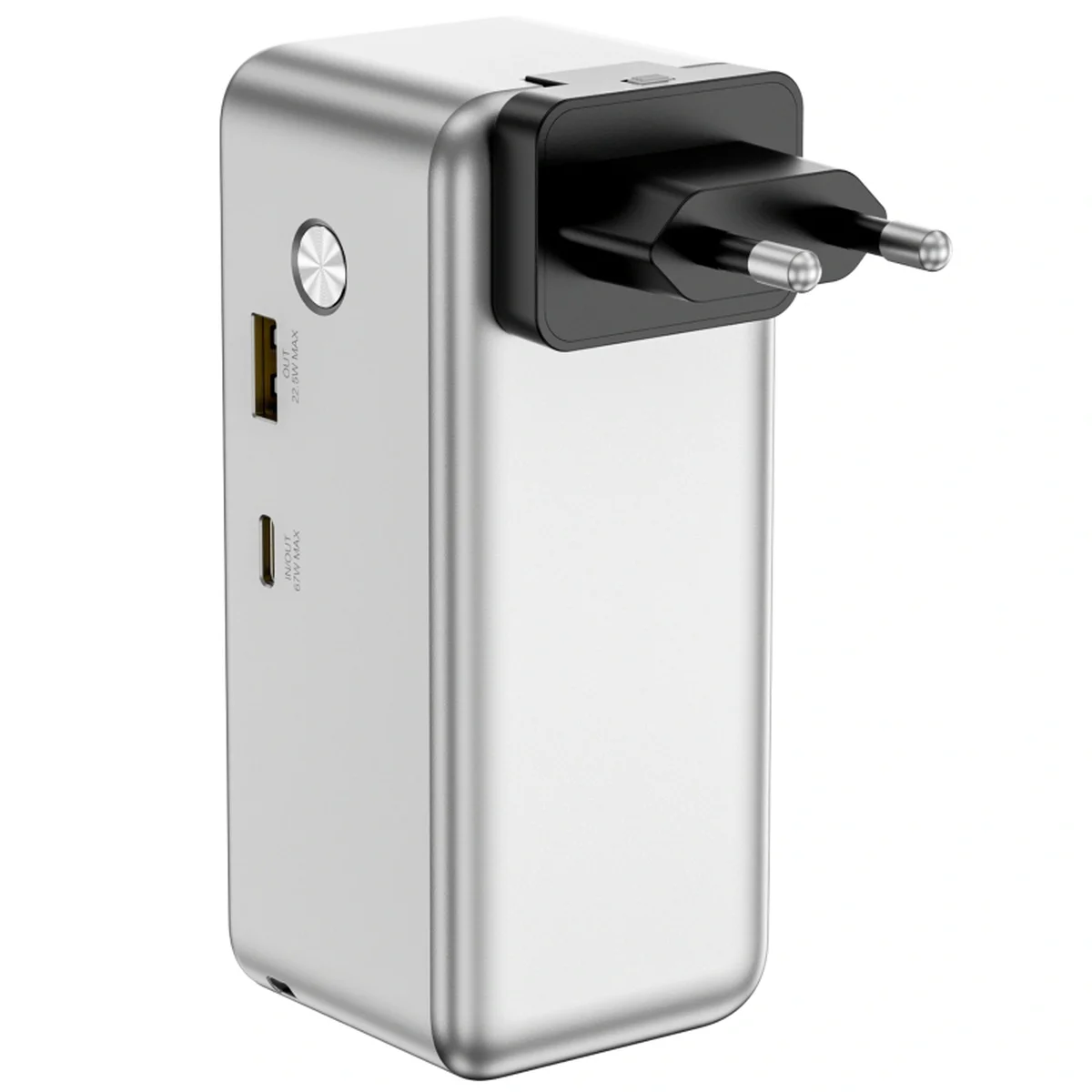Портативное ЗУ Power Bank WIWU PM501 Power Mega PD67W with cable 15000 mAh Silver