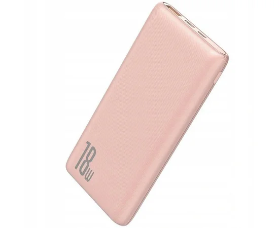 Портативное зарядное устройство Baseus Bipow PD+QC 18W 10000mAh Розовый