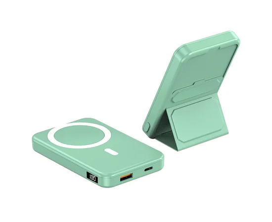 Портативное зарядное устройство Power Bank JJT-A27-1 PD20W+QC 22.5W с БЗУ 10000 mAh Green