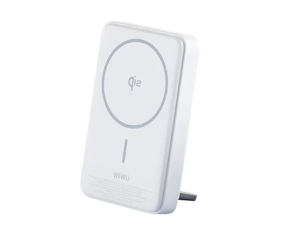 Портативное ЗУ Power Bank WIWU Wi-P031 Magnetic с БЗУ 30W 10000 mAh White