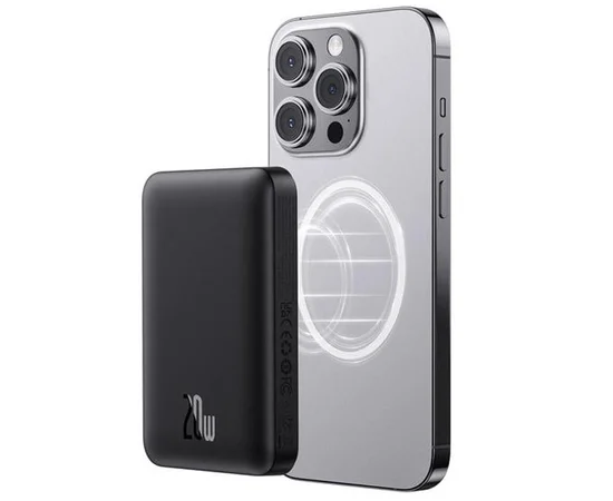 Портативное ЗУ Power Bank Baseus Magnetic Mini Air 20W c БЗУ 10000 mAh P10059001313 Cluster Black