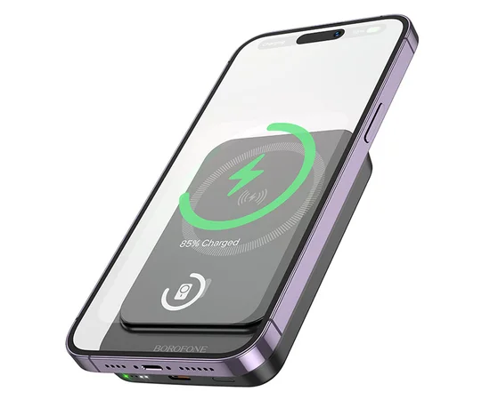 Портативное ЗУ Power Bank BOROFONE BJ63A Nimble PD20W с БЗУ 10000 mAh Black