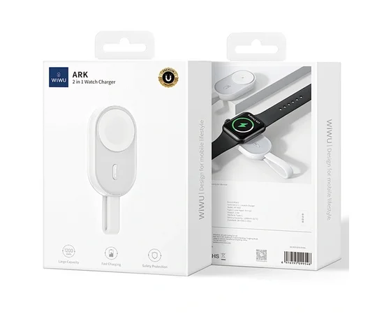 Портативное зарядное устройство Power Bank WIWU Wi-M20 For Apple Watch 1200 mAh White