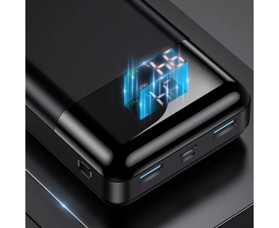 Портативное зарядное устройство Power bank Usams US-CD103 PB38 QC3.0+PD 30000 mAh Черный