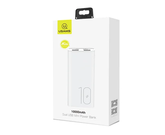 Портативное зарядное устройство Usams US-CD93 Dual USB Mini (10000mAh) Белый