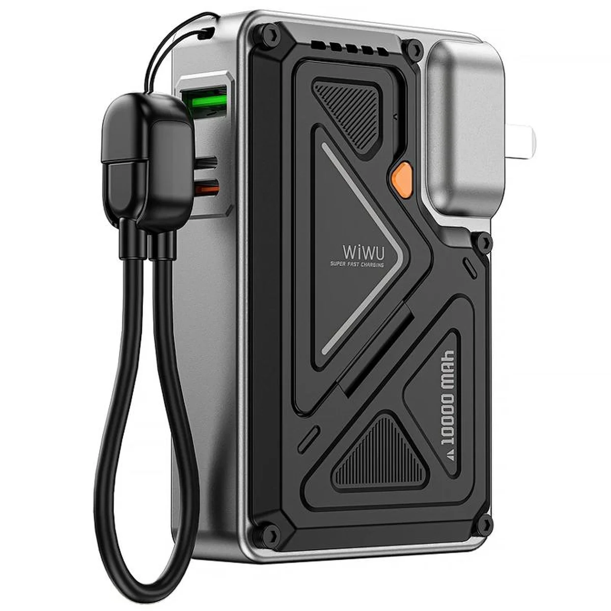 Портативное ЗУ Power Bank WIWU Wi-P057 Knight 22.5W+PD35W 10000 mAh Black