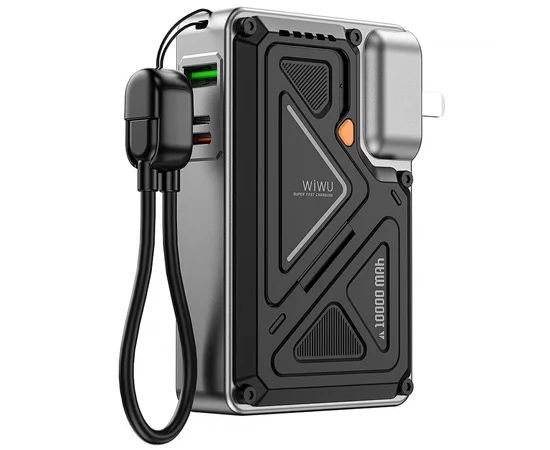 Портативное ЗУ Power Bank WIWU Wi-P057 Knight 22.5W+PD35W 10000 mAh Black