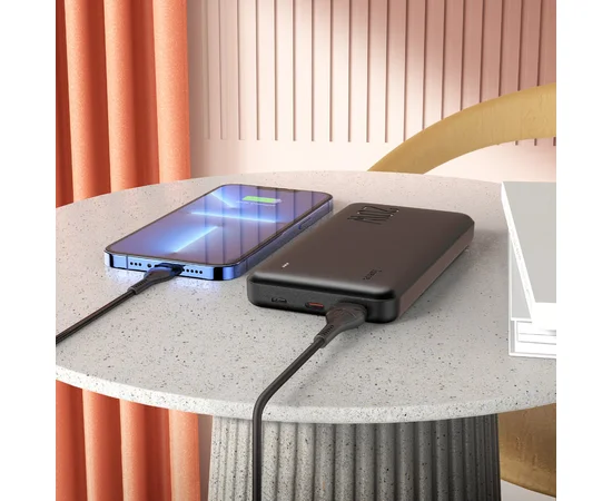 Портативное зарядное устройство Power Bank Hoco J87 Tacker PD20W+QC3.0 10000 mAh Черный