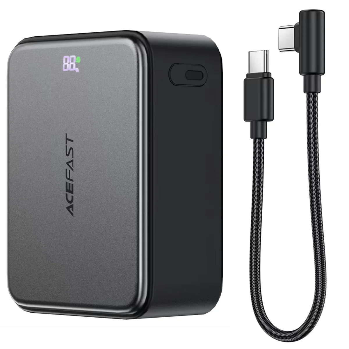 Портативное ЗУ Power Bank Acefast M28 22.5W with cable 10000 mAh Black