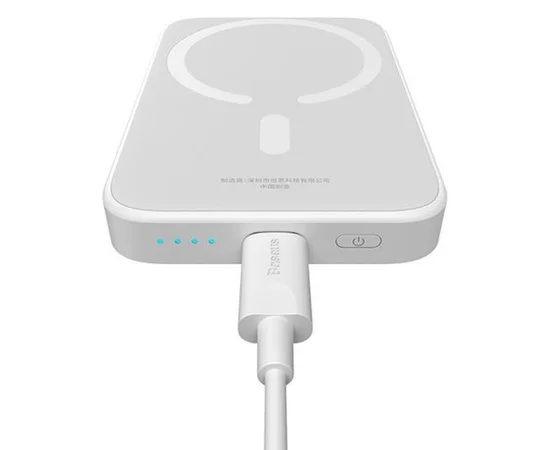 Портативное ЗУ Power Bank Baseus Magnetic Mini Air 20W c БЗУ 6000 mAh (P10059002223-0) Stellar White