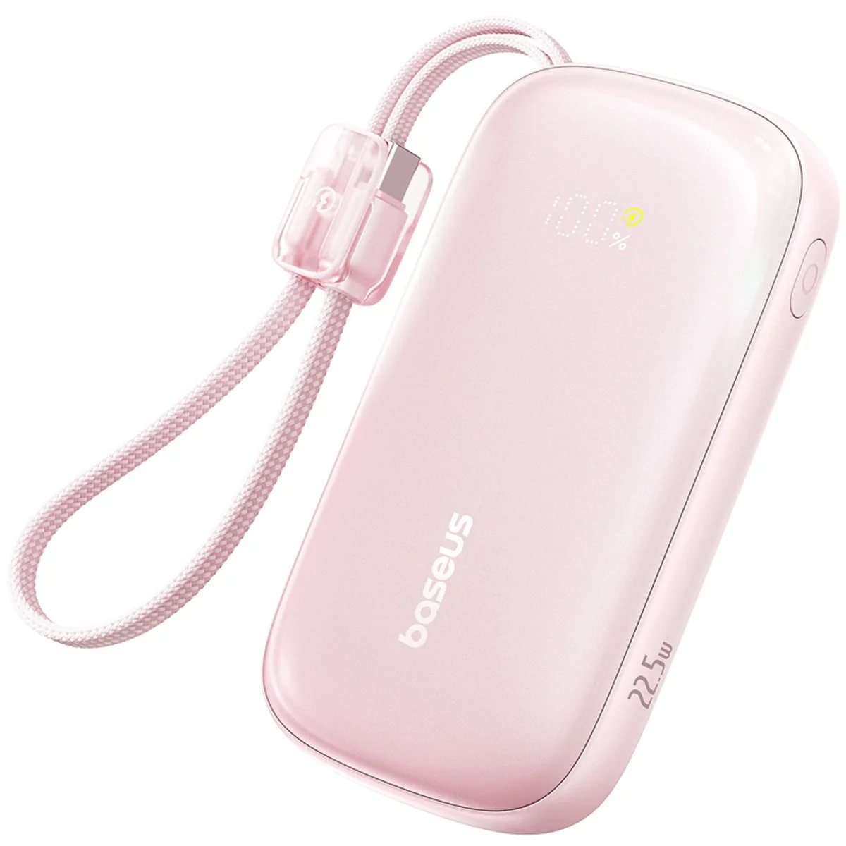 Портативное ЗУ Power Bank Baseus EnerFill FC21 Qpow 3 Ultra 22.5W with cable 20000 mAh (PPFLS) Nebula Pink