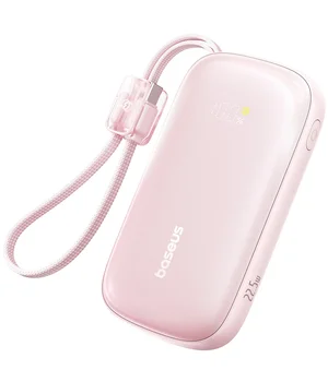 Портативне ЗУ Power Bank Baseus EnerFill FC21 Qpow 3 Ultra 22.5W with cable 20000 mAh (PPFLS) Nebula Pink