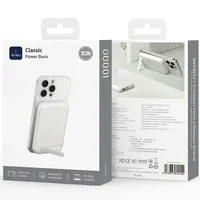 Портативное ЗУ Power Bank WIWU P064 Classic PD22.5W с БЗУ + holder 10000 mAh White