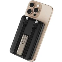 Портативное ЗУ Power Bank WIWU Wi-P056 22.5W+PD20W с БЗУ+iWatch with cable 10000 mAh Black