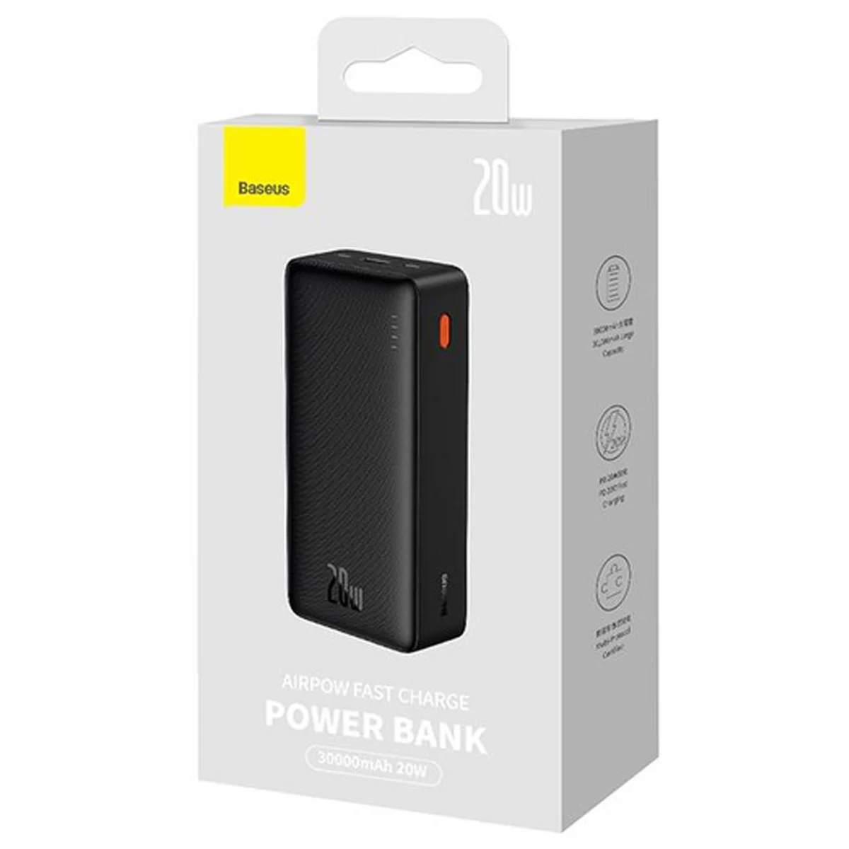 Портативное ЗУ Baseus Airpow 20W 30000mAh (PPQD09010) Black