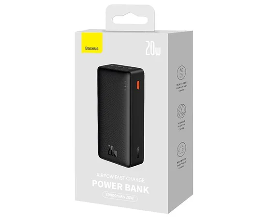 Портативное ЗУ Baseus Airpow 20W 30000mAh (PPQD09010) Black