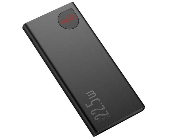 Портативное зарядное устройство Baseus Adaman Metal Digital Display QC 22.5W 10000mAh (PPAD000001) Черный