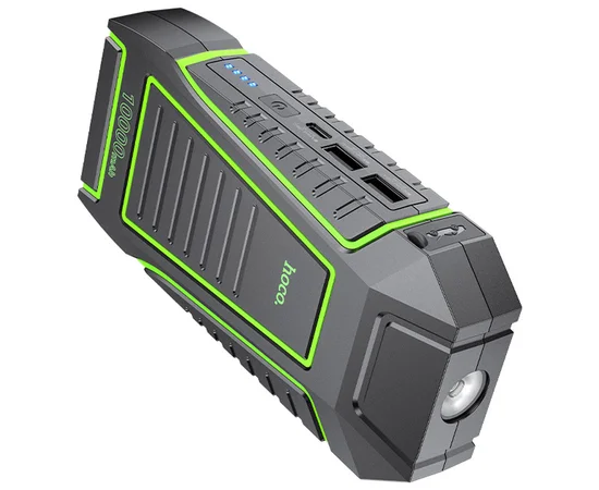 Пусковое устройство (бустер) для автомобиля Hoco QS1 Spring Car Jump Starter 10000 mAh Black