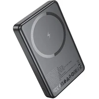 Портативное ЗУ Power Bank Hoco Q34 Clever PD20W с БЗУ 10000 mAh Metal gray