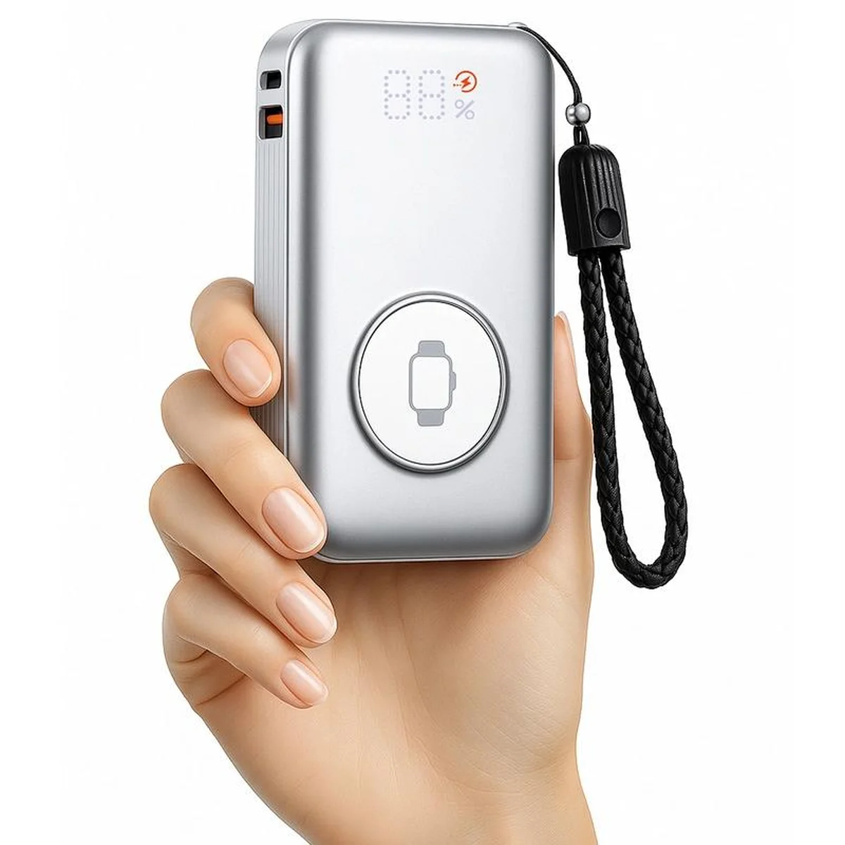 Портативне ЗУ Power Bank WIWU Wi-P027 Elite 22.5W with cable 10000 mAh Silver