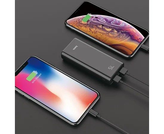 Портативное зарядное устройство Power Bank Hoco J45 Elegant Shell 10000 mAh Черный