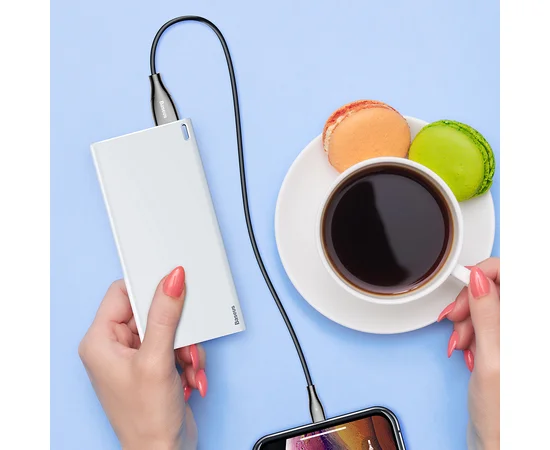 Портативное зарядное устройство PowerBank Baseus Choc 10000 mAh Белый