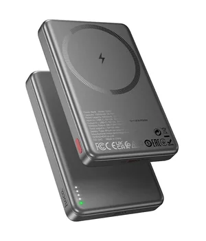 Портативное ЗУ Power Bank Hoco Q26A Joy PD20W с БЗУ 10000 mAh Metal gray