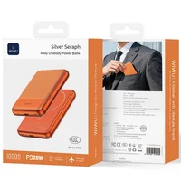 Портативное ЗУ Power Bank WIWU P089 Seraph PD20W с БЗУ 10000 mAh Orange