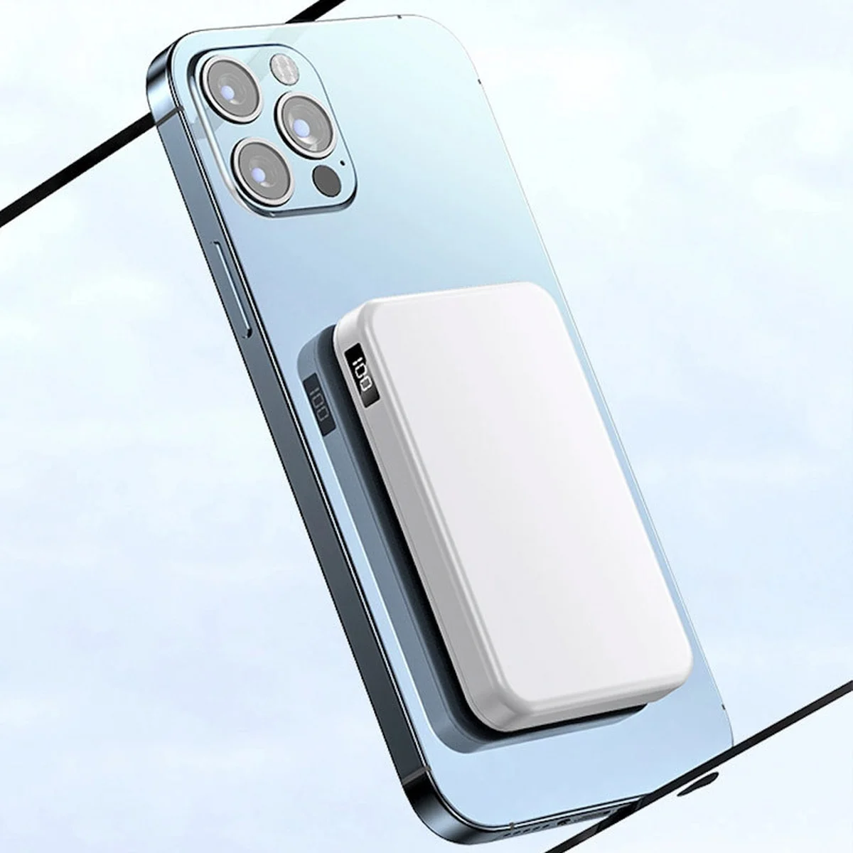 Портативное зарядное устройство Power Bank JJT-A27 PD20W+QC 22.5W с БЗУ 10000 mAh White