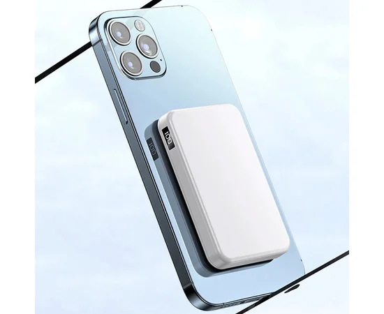 Портативное зарядное устройство Power Bank JJT-A27 PD20W+QC 22.5W с БЗУ 10000 mAh White