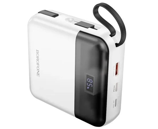 Портативное ЗУ Power Bank BOROFONE BJ64A Distinct 22.5W+PD20W with cable 20000 mAh White