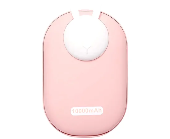 Портативное ЗУ Power Bank GXZ-N705 2in1 с обогревателем для рук 10000 mAh Pink / Rabbit