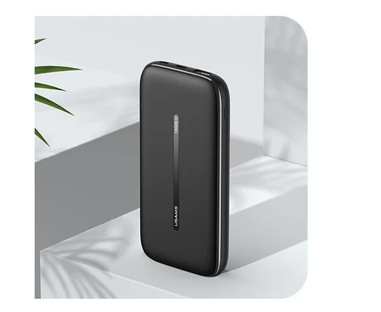 Портативное зарядное устройство Power bank Usams US-CD146 PB53 QC3.0+PD With Suction Cup 10000mAh Черный