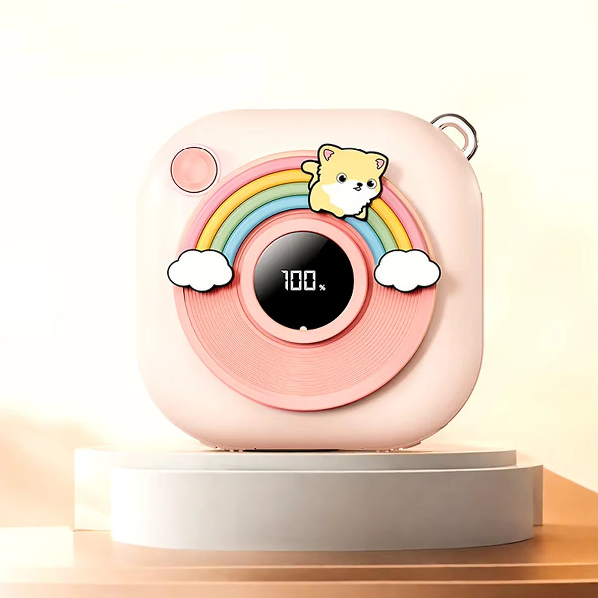 Портативное ЗУ Power Bank GXZ-N11 2in1 with cable с обогревателем для рук 5000 mAh Pink