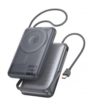 Портативное ЗУ Power Bank Hoco Q43 Clever dual PD20W с БЗУ Type-C 10000 mAh Metal gray