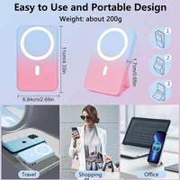 Портативний зарядний пристрій Power Bank JJT-A27-1 Gradient PD20W+QC 22.5W з БЗУ 10000 mAh Blue / Pink
