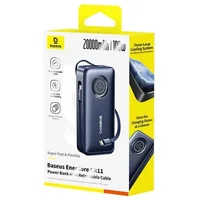 Портативное ЗУ Power Bank Baseus EnerCore CR11 PD100W with cable 20000 mAh (PPNMS) Cosmic Black