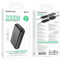 Портативное ЗУ Power Bank Borofone BJ30A Starlight 22.5W+PD20W 20000 mAh Black