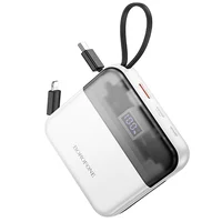 Портативне ЗУ Power Bank BOROFONE BJ64 Distinct 22.5W+PD20W with cable 10000 mAh White
